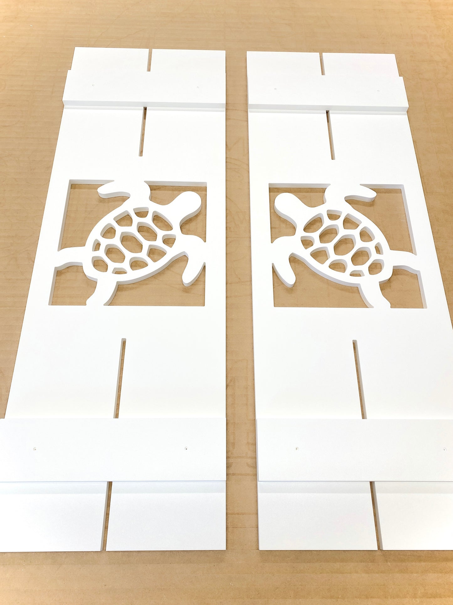 Weatherproof Sea Turtle Window Shutters for Outdoor Beach House or Coastal Home Decor (Standard Shutter Size)