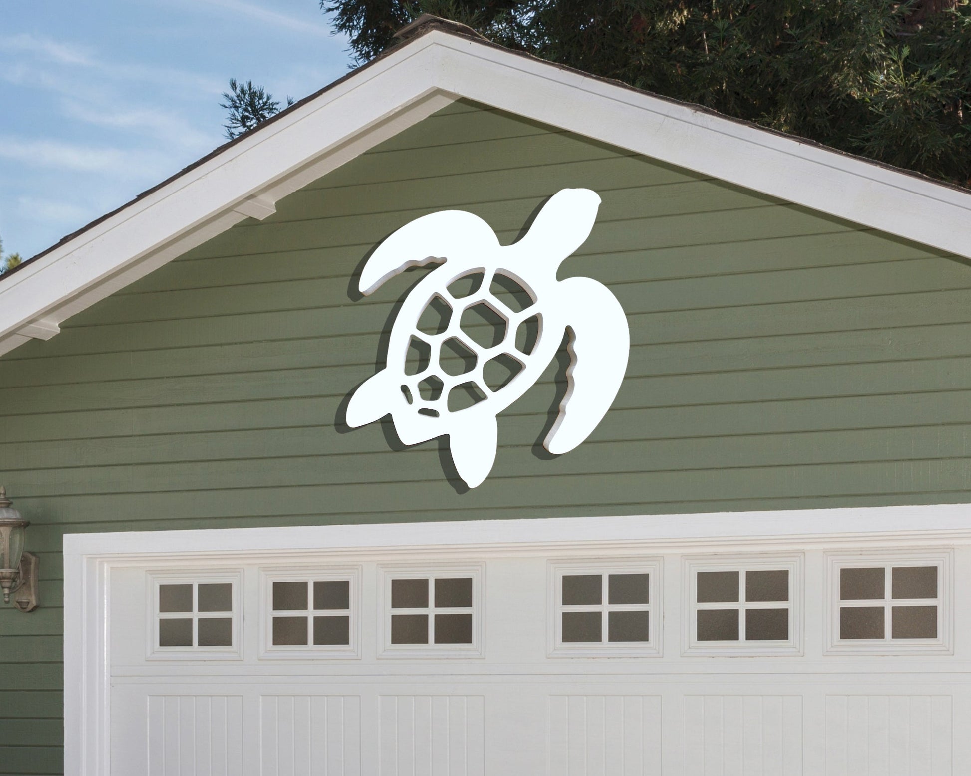 large exterior sea turtle, beach house wall art sign, outdoor coastal home decor