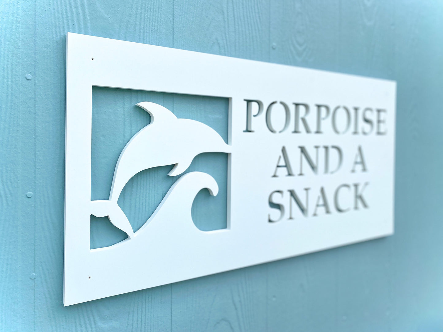 Custom Dolphin Beach House Name Sign, Weatherproof Personalized Home Name, Coastal Beach House Decor, Outdoor Exterior PVC Sign