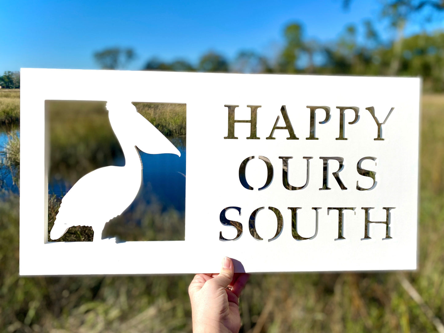 Custom Pelican Beach House Name Sign, Weatherproof Personalized Home Name, Coastal Beach House Decor, Outdoor Exterior PVC Sign