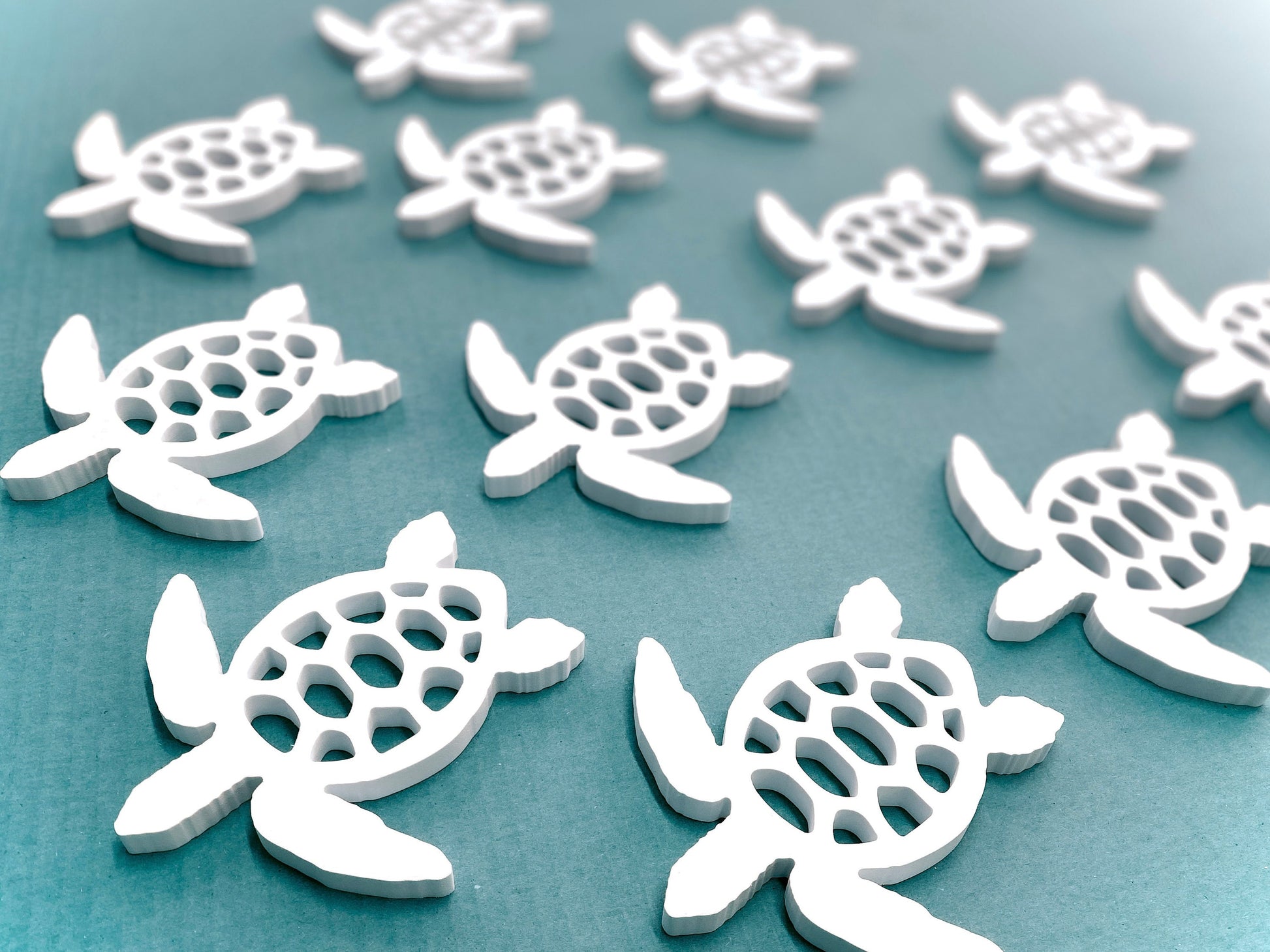 Sea Turtle Shutter Add-On Decorations, Weatherproof PVC Exterior House Decor, Beach House Decor, Coastal Home Shutter Embellishments