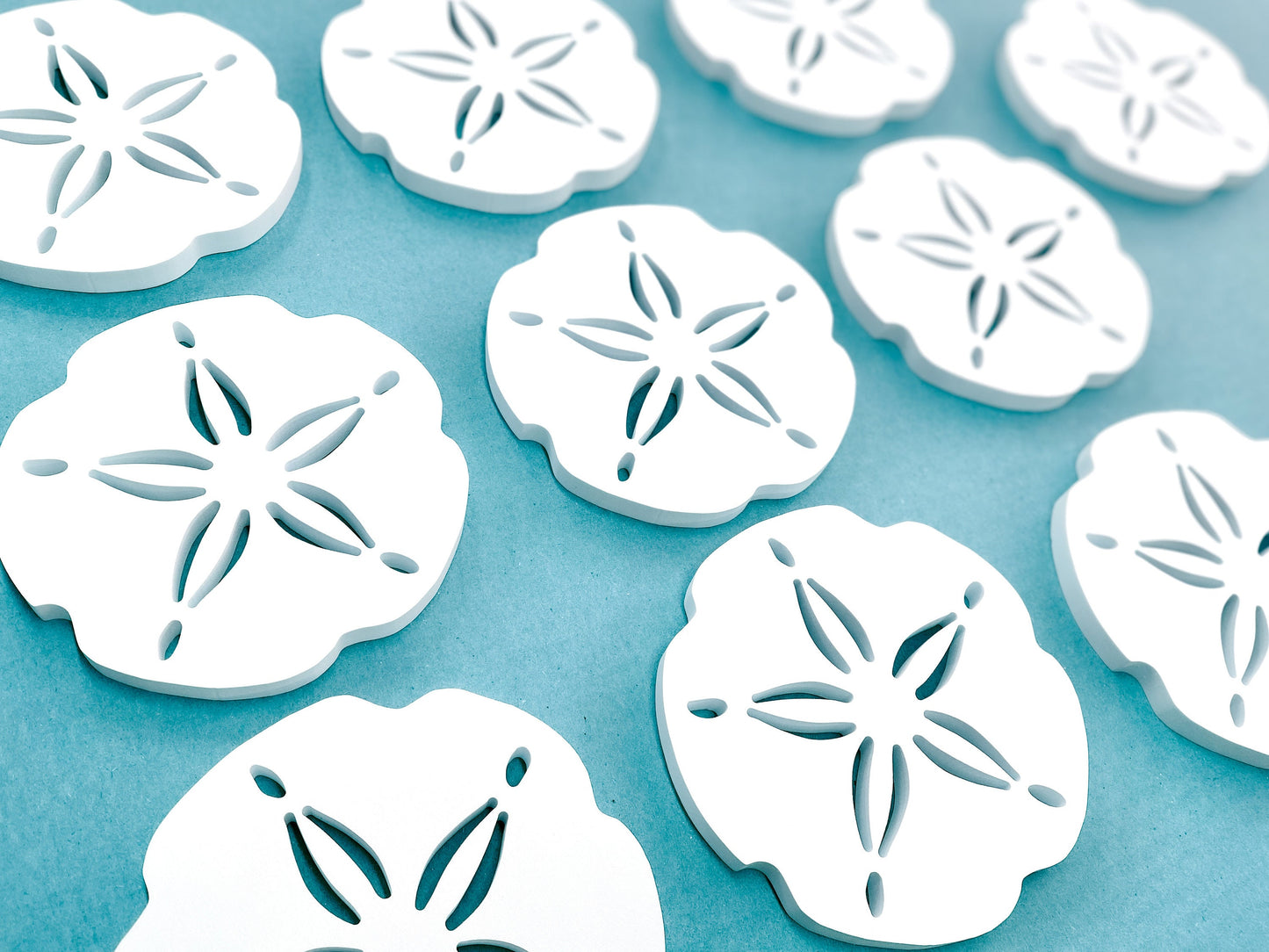 Sand Dollar Shutter Add-On Decorations, Weatherproof PVC Exterior House Decor, Beach House Decor, Coastal Home Shutter Embellishments