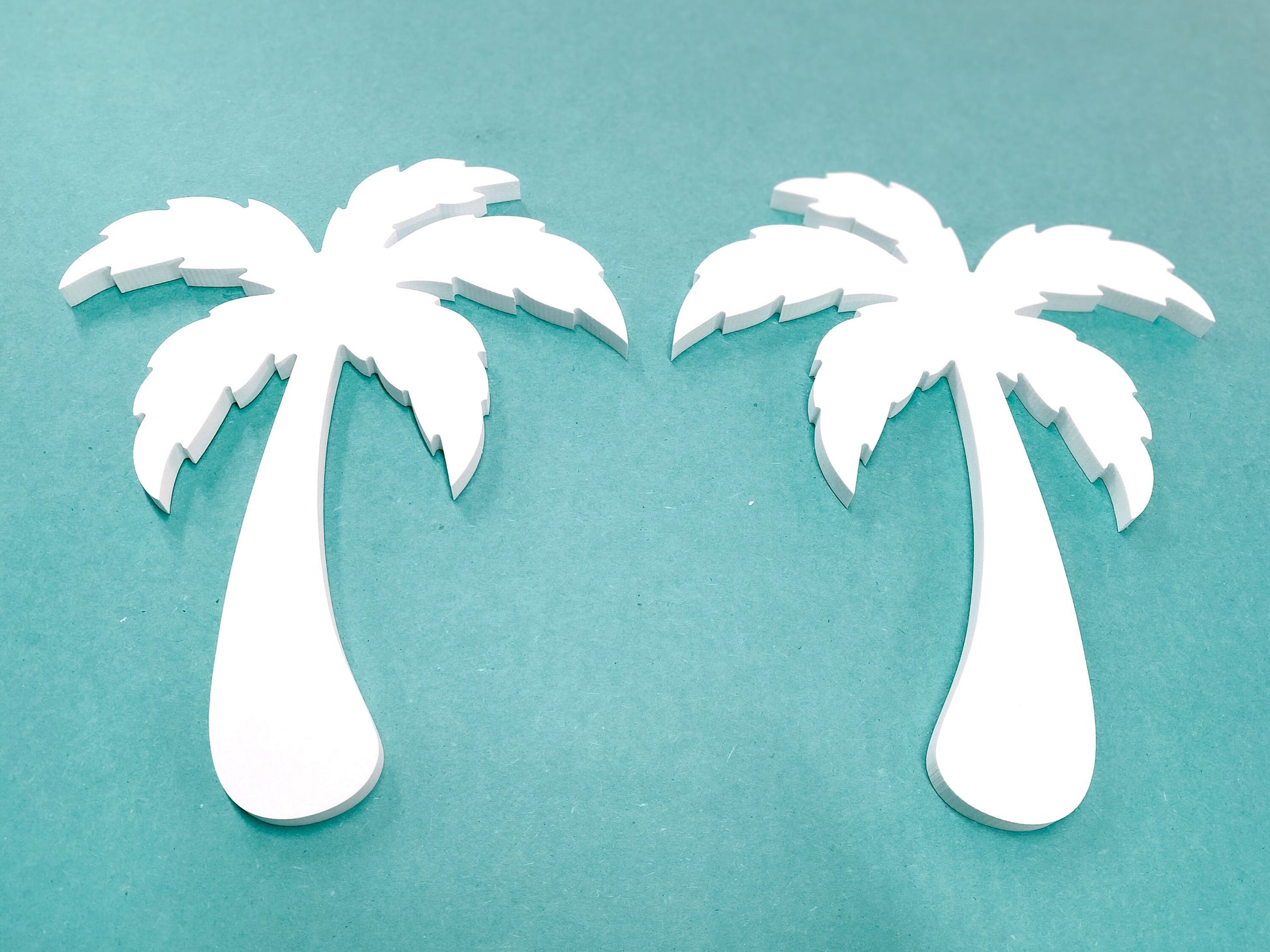 Palm Tree Shutter Add-On Decorations Set, Weatherproof PVC Exterior House Decor, Beach House Decor, Coastal Home Shutter Embellishments