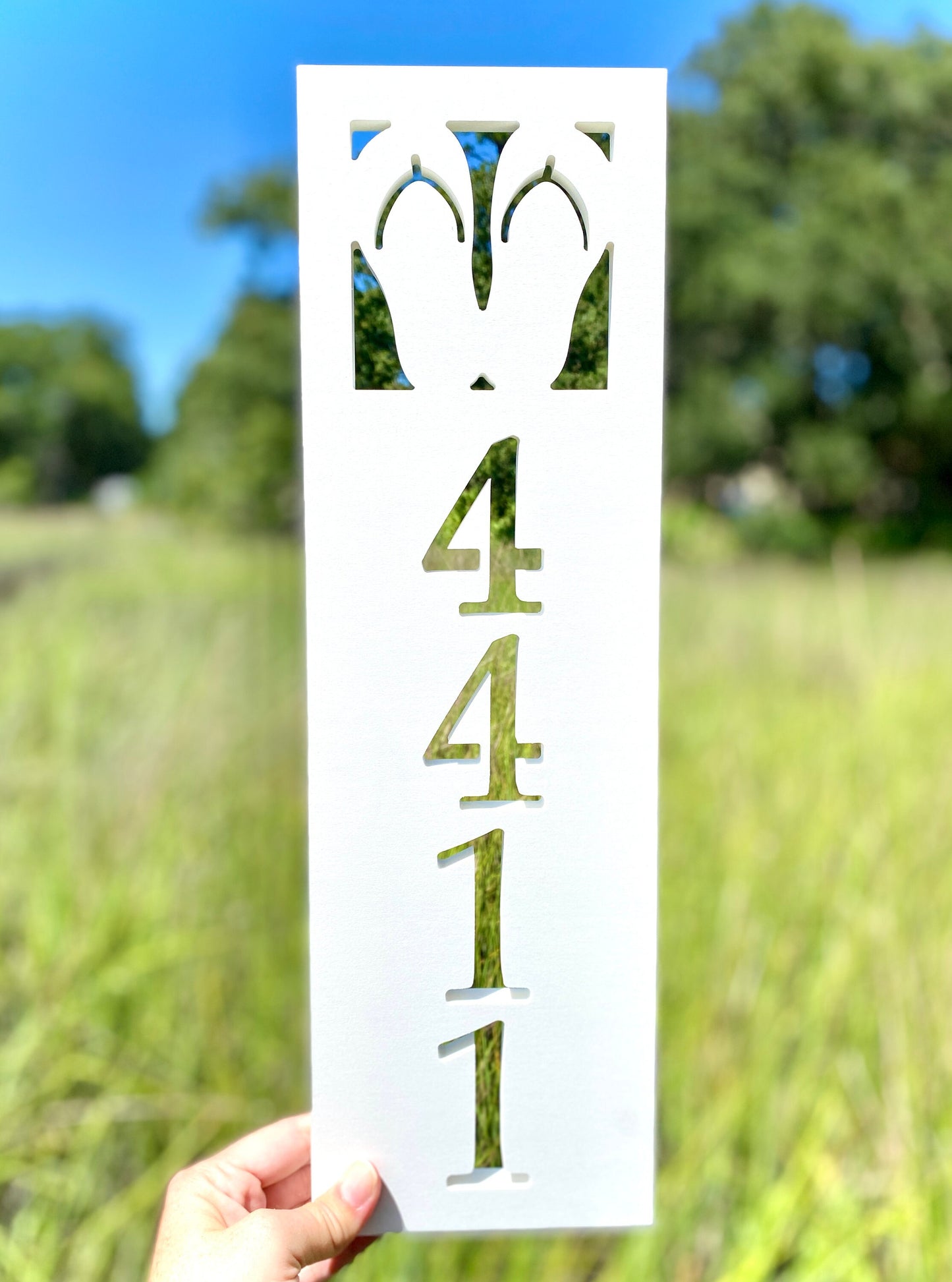 Vertical Flip Flops Address Sign for House, Beach Sandals Home Decor, Coastal Beach House Address Plaque, PVC Weatherproof House Numbers