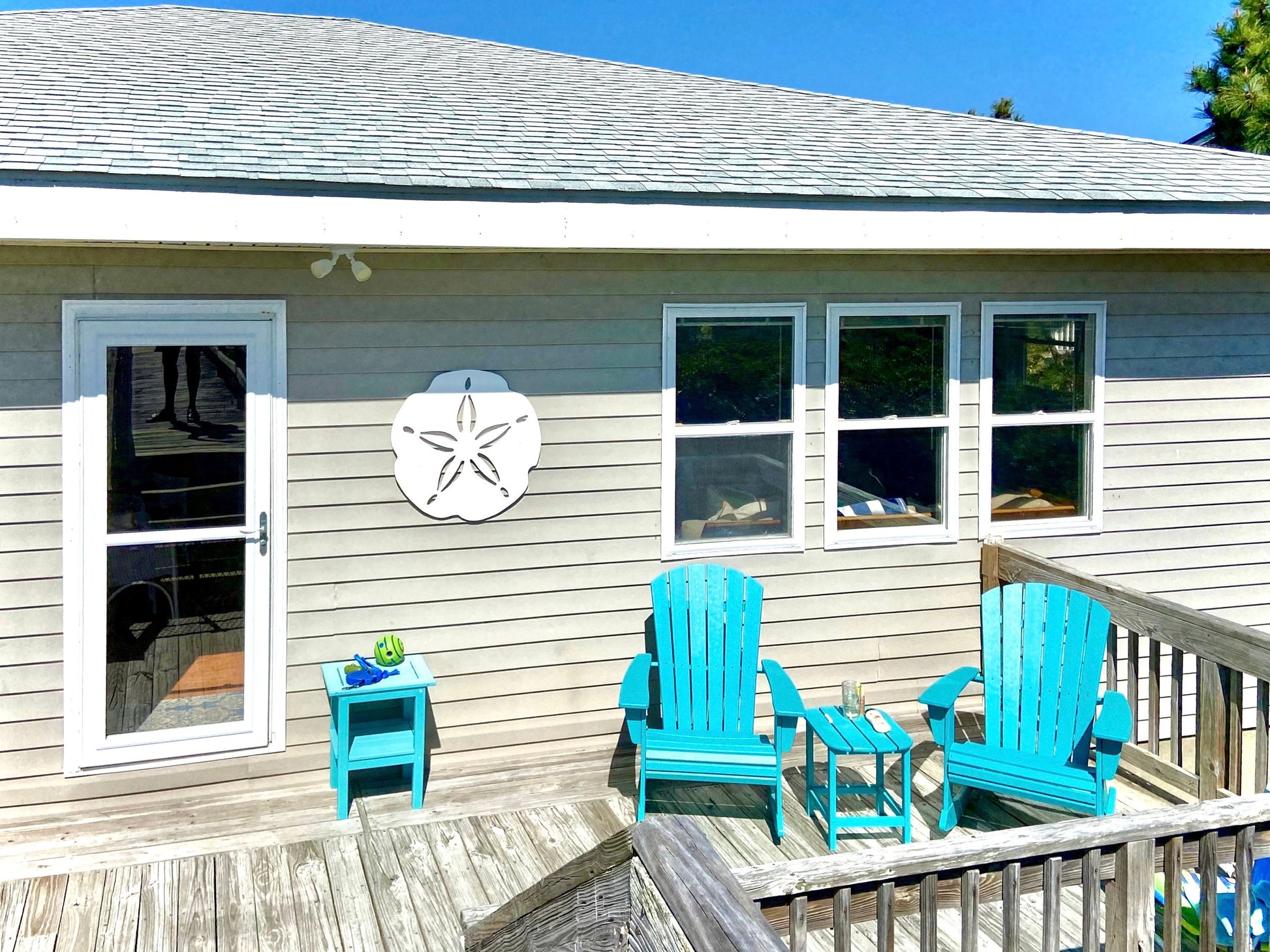 Weatherproof Sand Dollar, Large Outdoor Sand Dollar Sign for Beach House, Exterior Coastal Home Decor