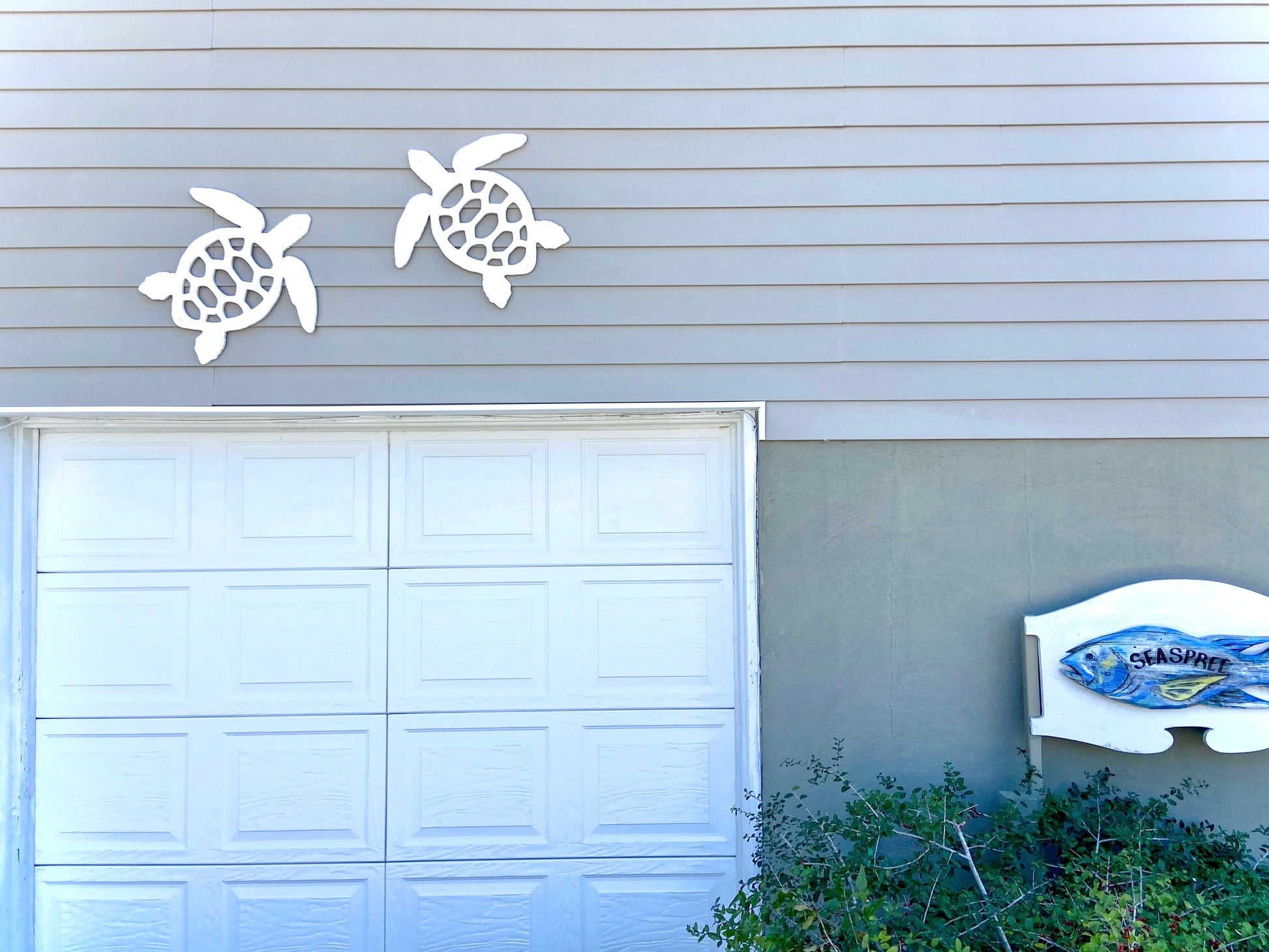 Outdoor Sea Turtle, Weatherproof Sea Turtle for Beach House, Coastal Home Decor, Exterior Florida Home Art, Large Sea Turtle Sign