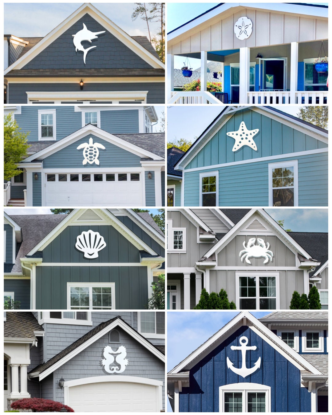 Large Weatherproof Anchor, Exterior Nautical House Art, Big Outdoor Beach House Wall Art, Unique Coastal Home Decor, PVC Anchor Sign