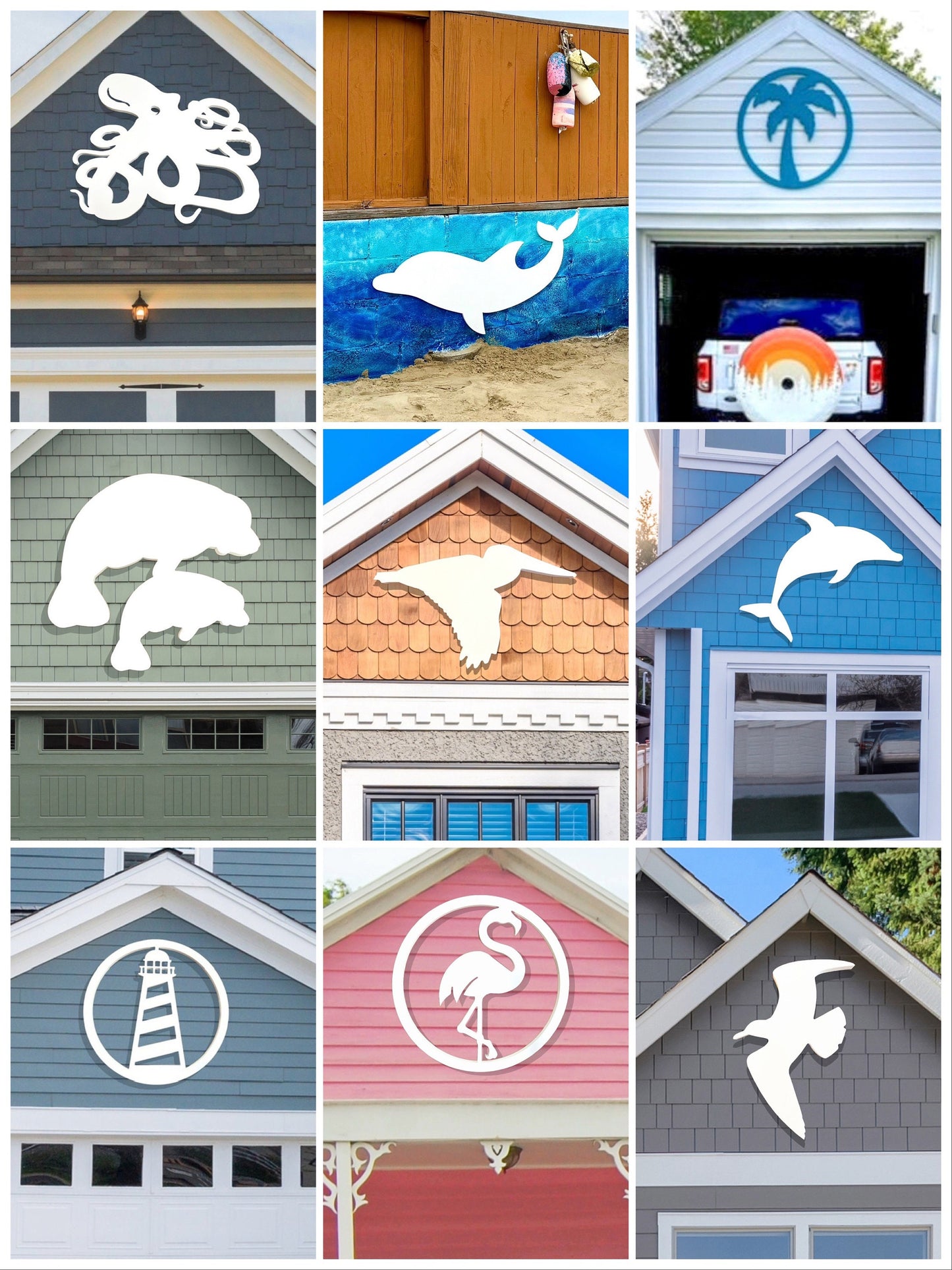 Outdoor Weatherproof Starfish, Large Exterior Beach House Art, Coastal Home Decor for Beach Cottage, Nautical Starfish Sign