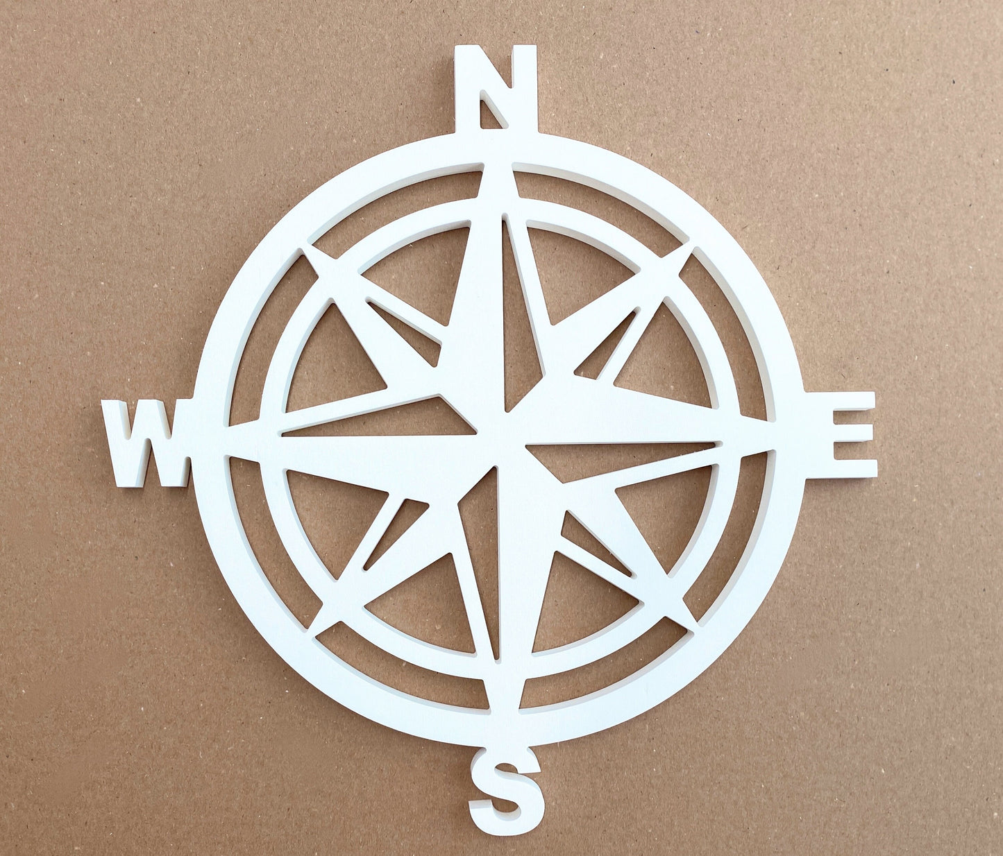 Large Exterior Compass Rose, Weatherproof PVC Beach House Decor, Big Outdoor Wall Art, Coastal Home Decor, Compass Star Nautical Chart