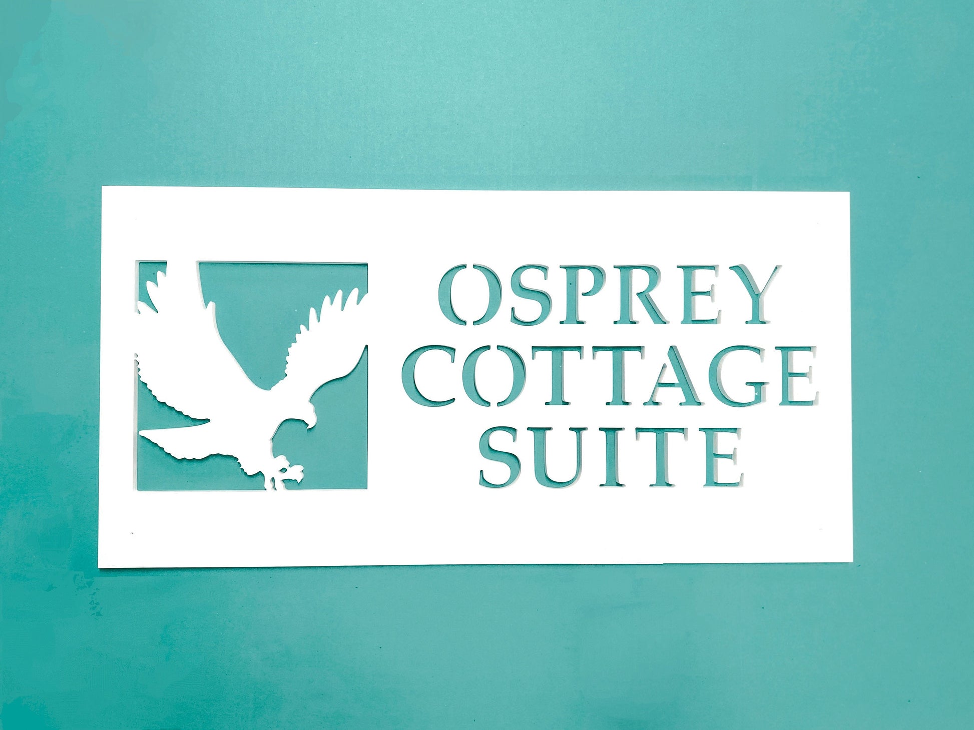 Custom Osprey Bird House Name Sign, Personalized Home Name for Beach House, Outdoor Coastal Home Decor, Weatherproof Eagle House Sign