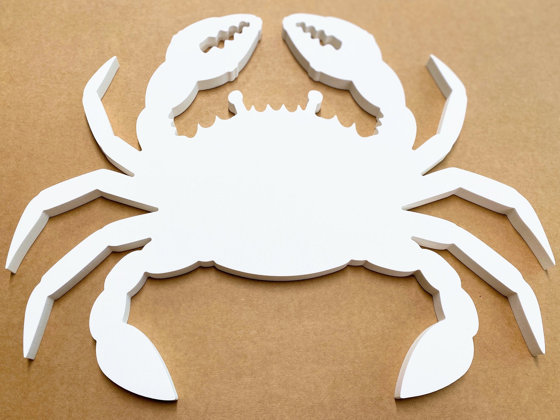 Large Weatherproof Crab, Exterior Beach House Decor, Big Outdoor Beach Art, Coastal Home Decor, Unique Curb Appeal, PVC Ocean Crab Wall Sign