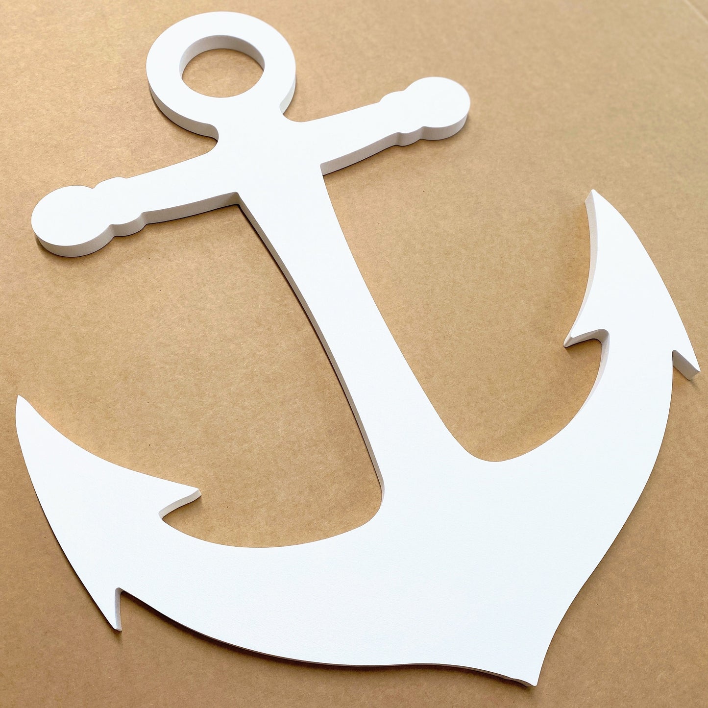 Large Weatherproof Anchor, Exterior Nautical House Art, Big Outdoor Beach House Wall Art, Unique Coastal Home Decor, PVC Anchor Sign